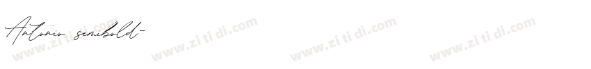 Antonio semibold字体转换